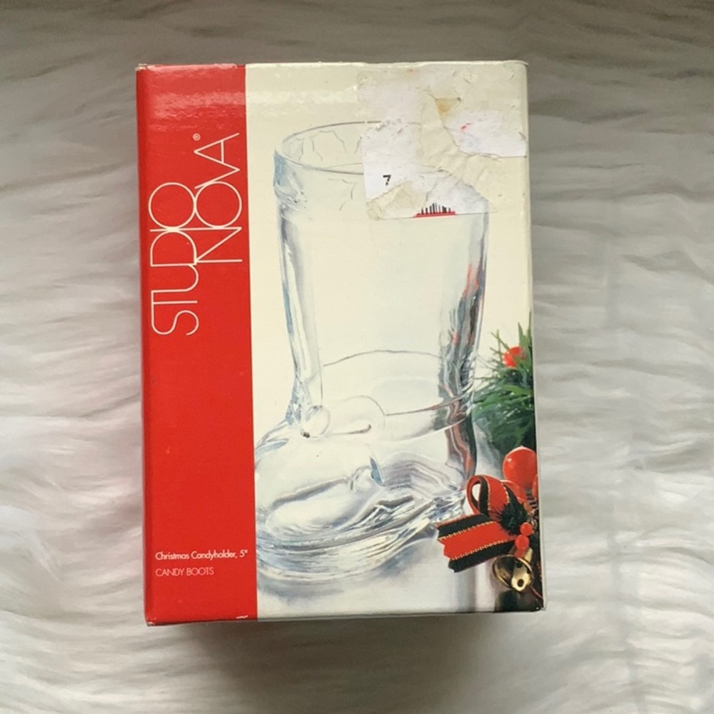 Studio Nova - Santa Boot- Candy Boot- Glass - Christmas- Holiday